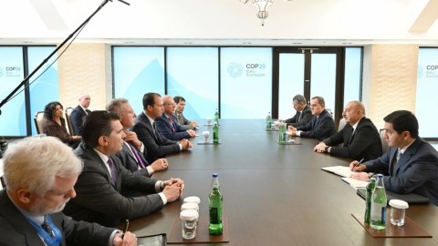 Prezident ABŞ nümayəndə heyəti ilə görüşdü - YENİLƏNİB