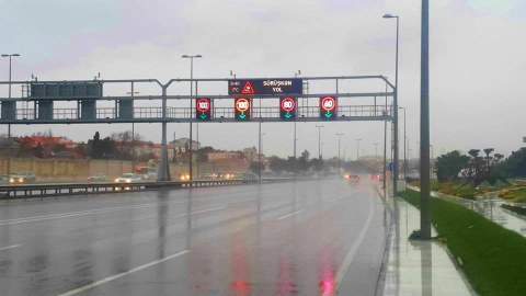 Aeroport yolunda sürət həddi endirilib