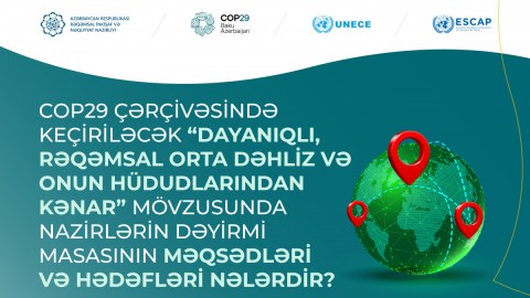 “Dayanıqlı, rəqəmsal Orta Dəhliz və onun hüdudlarından kənar” mövzusunda nazirlərin dəyirmi masası keçiriləcək