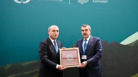 Emin Əmrullayev türk həmkarı ilə görüşdü