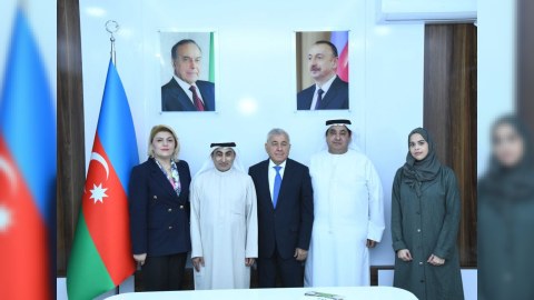 BMU Birləşmiş Ərəb Əmirlikləri Universiteti ilə birgə elmi tədqiqatlara başlayır - FOTOLAR