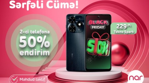 &ldquo;Nar&rdquo;dan &ldquo;Sərfəli cümə&rdquo; təklifi &ndash; 50 % endirimlə smartfon əldə et!