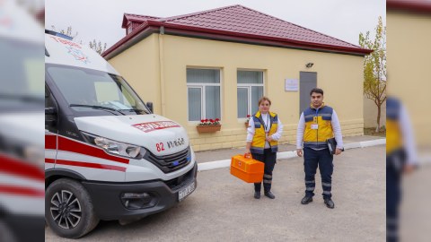 Bakıda yeni təcili tibbi yardım stansiyası istifadəyə verildi - FOTOLAR