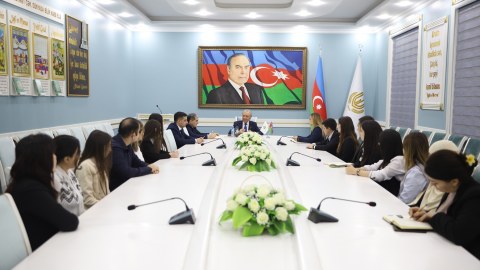 Gəncə Dövlət Universitetinə işə qəbul olanlarla görüş keçirilib - FOTO