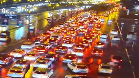 Bakıda sıxlıq olan YOLLAR