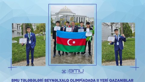 BMU tələbələri beynəlxalq olimpiadada II oldular
