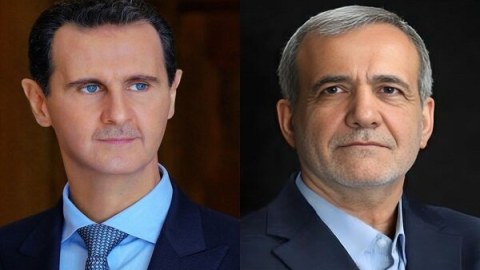 Məsud Pezeşkian Bəşər Əsədlə danışdı 