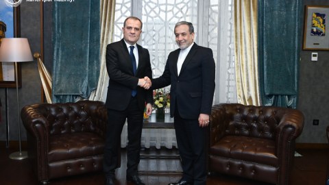 Ceyhun Bayramov İranın XİN rəhbəri ilə görüşüb