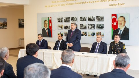 Salyanın icra başçısı Aşağı Kürkəndi sakinləri ilə görüşüb - FOTOLAR