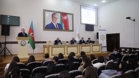 Gəncə Dövlət Universitetində görüş keçirilib - FOTO