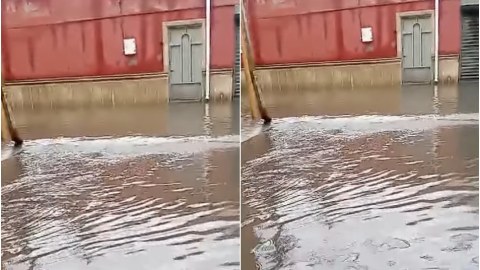 Küçələri su altında qalan Xırdalandan yeni GÖRÜNTÜLƏR