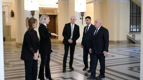 LDU-nun rektoru&nbsp;Macarıstanda olub - FOTO