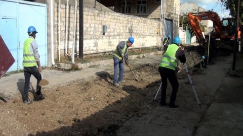 Şirvan şəhərinin su təchizatı və kanalizasiya şəbəkəsi yenidən qurulur