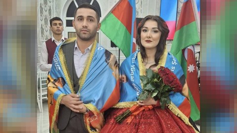 Şəhid qardaşı şəhid bacısı ilə evləndi - FOTOLAR