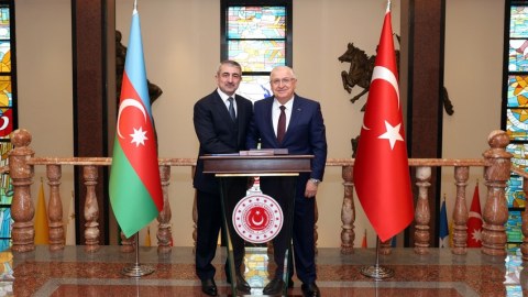 DSX rəisi Yaşar Gülərlə görüşdü - FOTO
