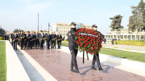Neftçalada Ulu Öndərin əziz xatirəsi anılıb - FOTOLAR