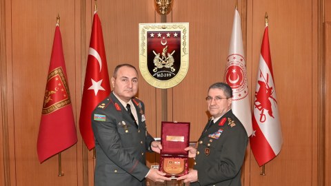 Kənan Seyidov Türkiyə Quru Qoşunları komandanı ilə görüşdü - FOTO