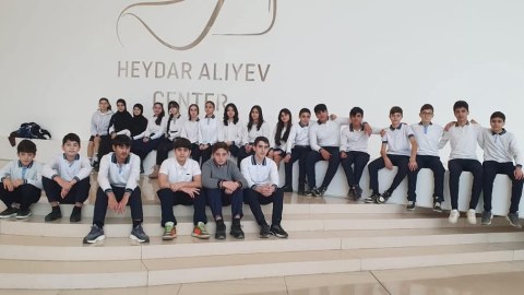 Kəlbəcərli məktəblilər Heydər Əliyev Mərkəzinə ekskursiyası ediblər - FOTO
