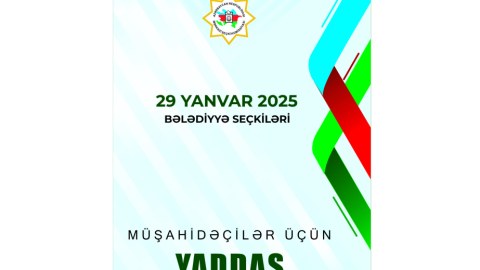 MSK "Müşahidəçilər üçün yaddaş&rdquo; kitabçası hazırladı