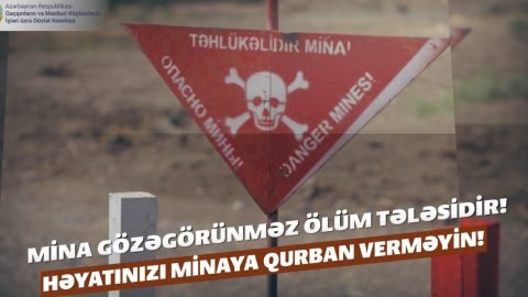 Dövlət Komitəsindən mina təhlükəsi ilə bağlı MƏLUMAT