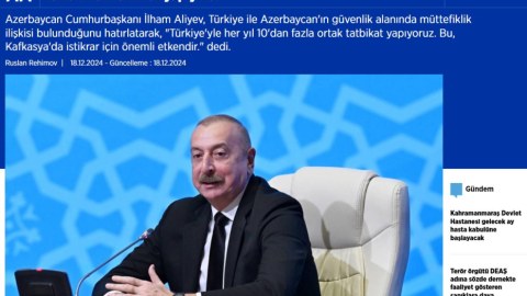 Prezidentin müsahibəsi dünya mətbuatının diqqətində!