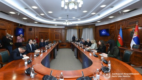 Ceyhun Bayramov Serbiya Baş naziri ilə görüşüb - FOTO