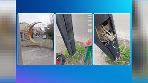 Yeni il işığını işıqfora qoşdular: polis müdaxilə etdi - VİDEO