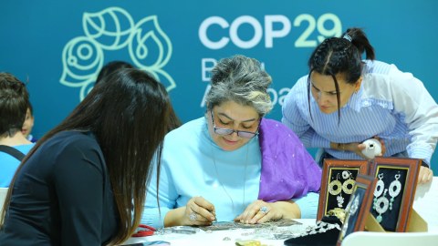 COP29 çərçivəsində "İqlim və sənət" adlı ustad dərsləri keçirilib - FOTO