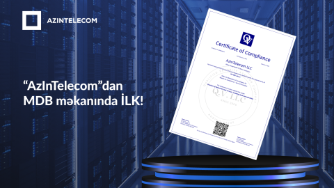 &ldquo;AzInTelecom&rdquo; &ldquo;PCI DSS&rdquo; sertifikatını əldə edib