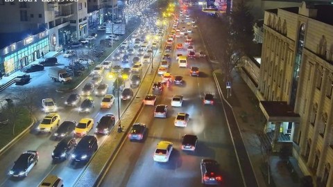Bakıda yenə tıxac var 