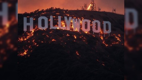Yanğın "Hollywood"a çatdı