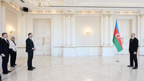Prezident yeni səfirlərin etimadnamələrini qəbul etdi - FOTOLAR