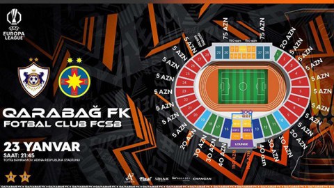 &ldquo;Qarabağ&rdquo; - FCSB oyununun biletləri satışa çıxarılır