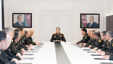 Vilayət Eyvazov Daxili Qoşunlarda müşavirə keçirdi - Tapşırıqlar verdi
