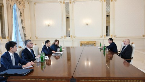 İlham Əliyev&nbsp;Baş katibi qəbul edib