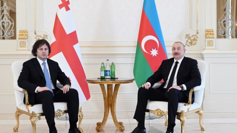 İlham Əliyevlə Kobaхidzе arasında təkbətək GÖRÜŞ