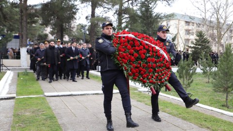 Neftçalada 20 Yanvar şəhidləri anılıb - FOTO