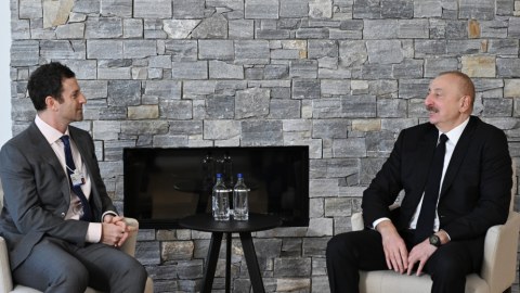 Prezident Davosda daha bir görüş keçirdi