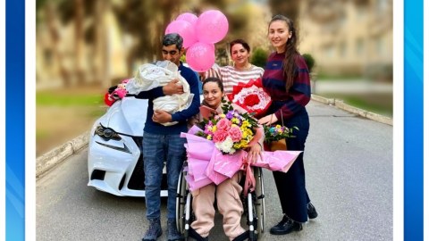 Serebral iflic olan qadın ana oldu - FOTO