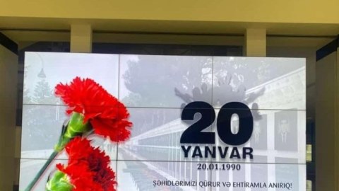 Mahmud Kaşqari adına Beynəlxalq Fond 20 yanvar şəhidlərini andı