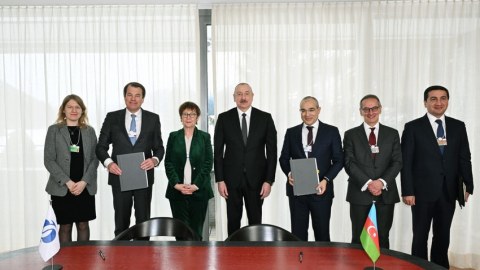 Davosda Gəncə ilə bağlı saziş İMZALANDI