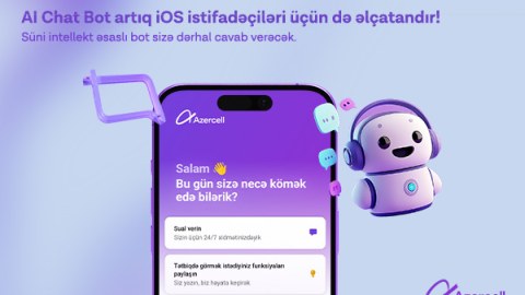 Azercell &ldquo;AI Chat Bot&rdquo; artıq iOS istifadəçilərinin də xidmətində