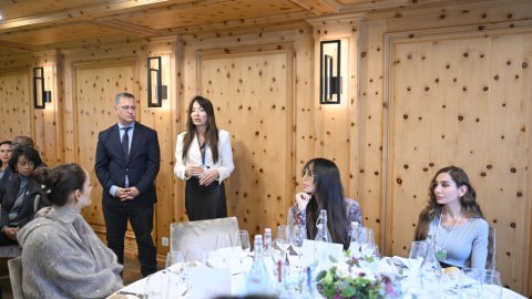 Leyla Əliyeva Davosda - FOTO