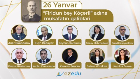 &ldquo;Firidun bəy Köçərli mükafatı&rdquo;nın qalibləri - SİYAHI