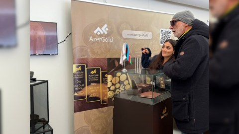 “AzerGold”un qızıl və gümüş sikkəsi İsveçrədə - FOTO