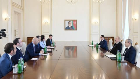 İlham Əliyev qəbul keçirdi - FOTOLAR