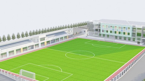 Uşaq Gənclər Futbol Məktəbinin təlim bazası yenilənir -&nbsp;FOTO