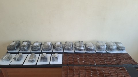 İrandan Azərbaycana 16 kq narkotik keçirilməsinin qarşısı alındı - FOTO