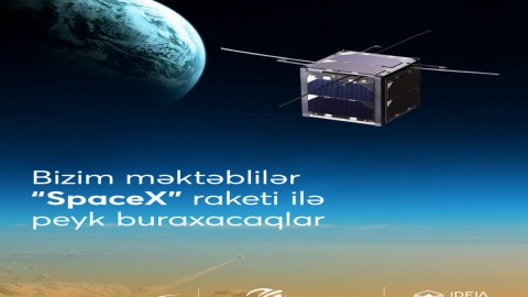 Azərbaycanlı məktəblilər ilk dəfə “SpaceX” raketi ilə orbitə peyk buraxacaqlar