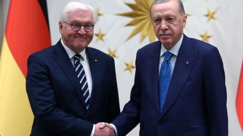 Ərdoğan alman həmkarı ilə görüşdü